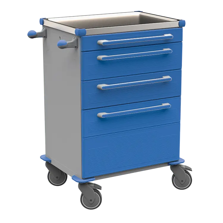 MOBI 59 N vozík zdravotnický plast ABS - modrá