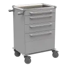 MOBI 59 N vozík zdravotnický plast ABS - šedá