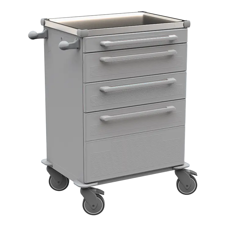 MOBI 59 N vozík zdravotnický plast ABS - šedá