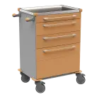 MOBI 59 N vozík zdravotnický plast ABS - hnědobéžová