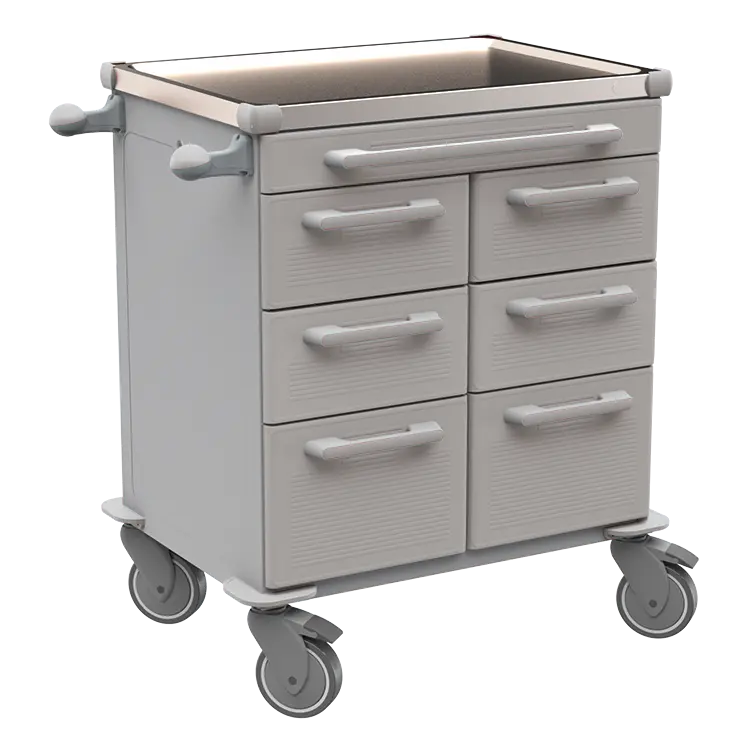 UNIT 201 N vozík zdravotnický plast ABS - šedá