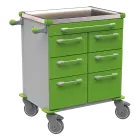 UNIT 201 N vozík zdravotnický plast ABS - zelená