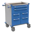 UNIT 212 N vozík zdravotnický plast ABS - modrá