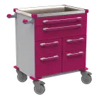 UNIT 212 N vozík zdravotnický plast ABS - fialová