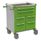 UNIT 212 N vozík zdravotnický plast ABS - zelená