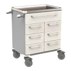 UNIT 216 N vozík zdravotnický plast ABS - bílá