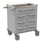 UNIT 216 N vozík zdravotnický plast ABS - šedá