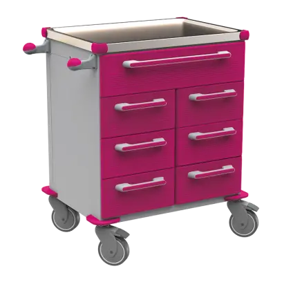 UNIT 216 N vozík zdravotnický plast ABS - fialová