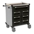 UNIT 216 N vozík zdravotnický plast ABS - černá