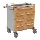 UNIT 216 N vozík zdravotnický plast ABS - hnědobéžová