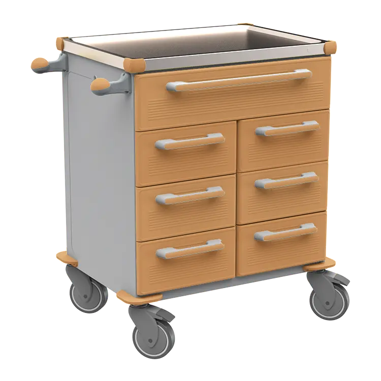 UNIT 216 N vozík zdravotnický plast ABS - hnědobéžová