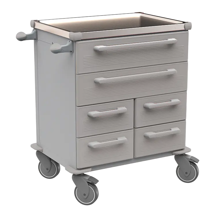 UNIT 221 N vozík zdravotnický plast ABS - šedá