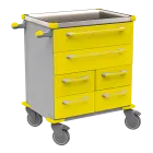 UNIT 221 N vozík zdravotnický plast ABS - žlutá