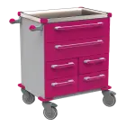 UNIT 221 N vozík zdravotnický plast ABS - fialová