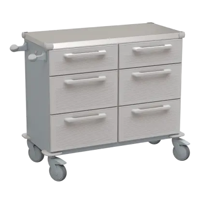 UNIT 228 N vozík zdravotnický plast ABS - šedá