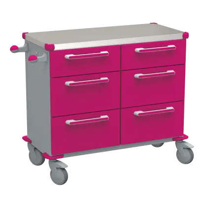 UNIT 228 N vozík zdravotnický plast ABS - fialová