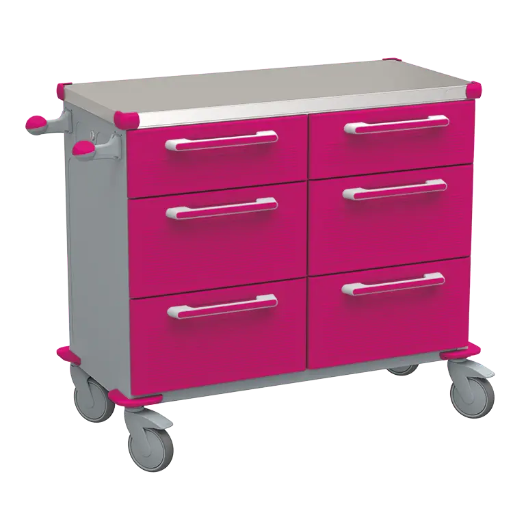 UNIT 228 N vozík zdravotnický plast ABS - fialová