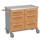 UNIT 228 N vozík zdravotnický plast ABS - hnědobéžová