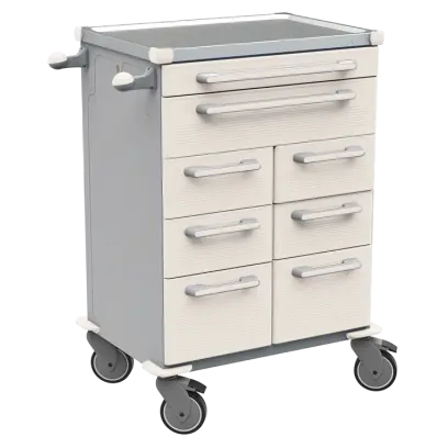 UNIT 261 N vozík zdravotnický plast ABS - bílá