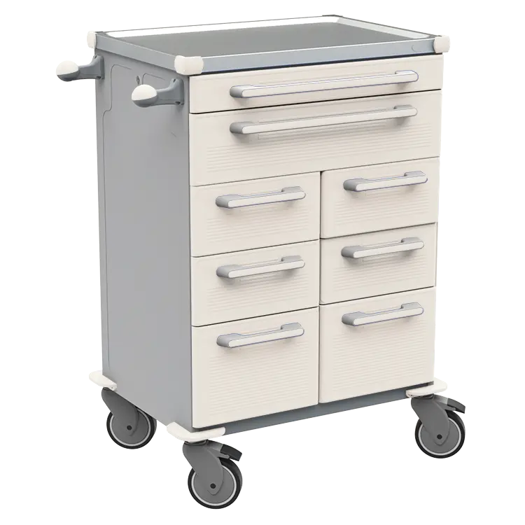 UNIT 261 N vozík zdravotnický plast ABS - bílá