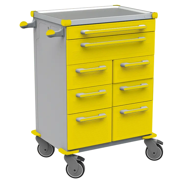 UNIT 261 N vozík zdravotnický plast ABS - žlutá