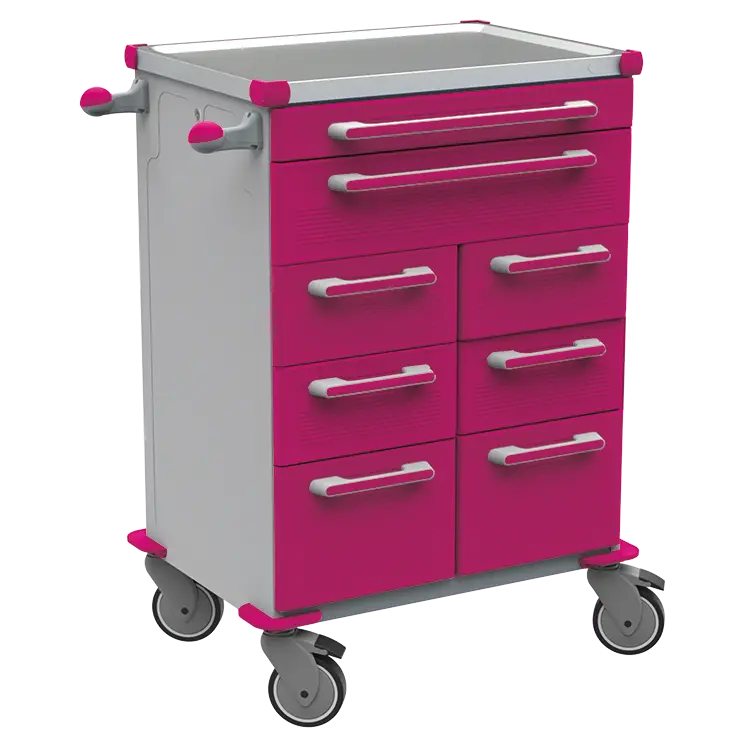 UNIT 261 N vozík zdravotnický plast ABS - fialová