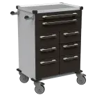 UNIT 261 N vozík zdravotnický plast ABS - černá