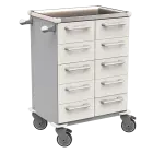 UNIT 267 N vozík zdravotnický plast ABS - bílá