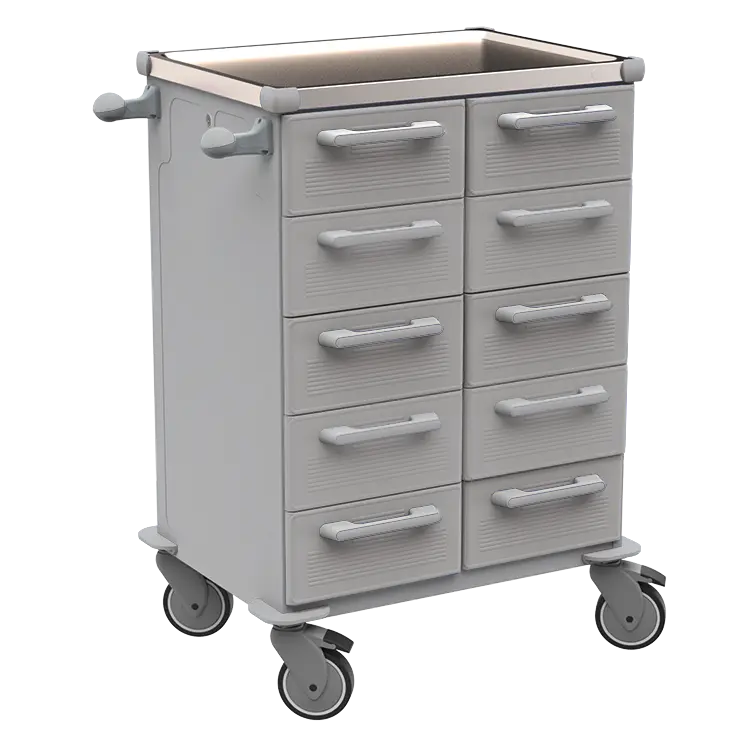 UNIT 267 N vozík zdravotnický plast ABS - šedá