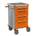 TINY 103 N vozík zdravotnický plast ABS - oranžová