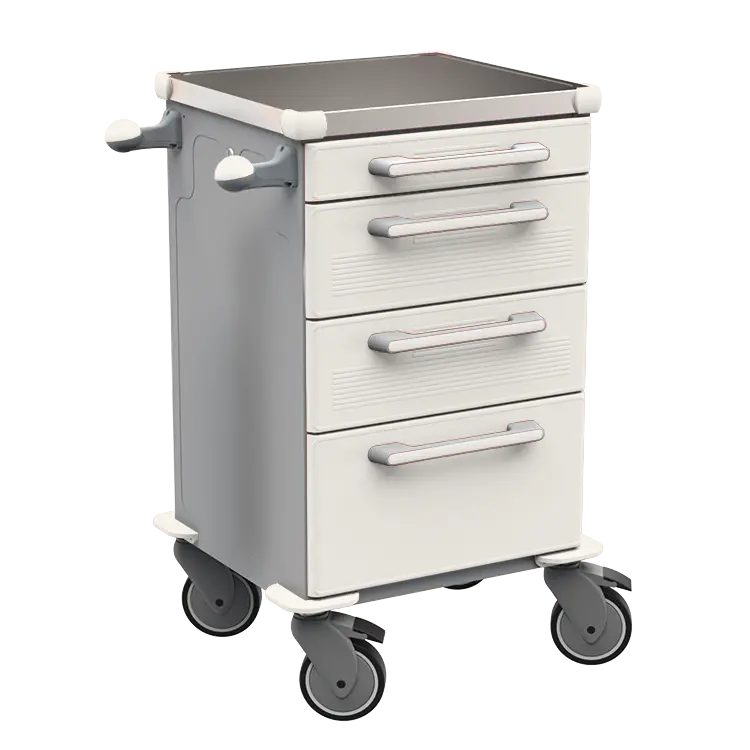 TINY 103 N vozík zdravotnický plast ABS - bílá