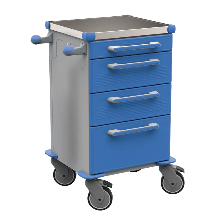 TINY 103 N vozík zdravotnický plast ABS - modrá