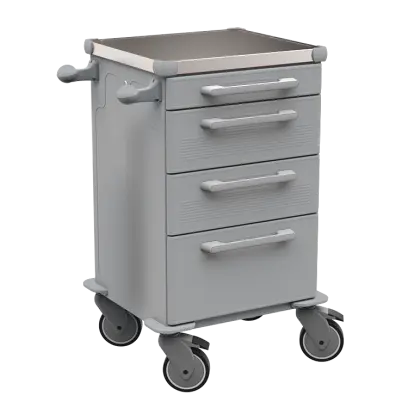 TINY 103 N vozík zdravotnický plast ABS - šedá