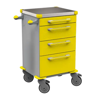 TINY 103 N vozík zdravotnický plast ABS - žlutá