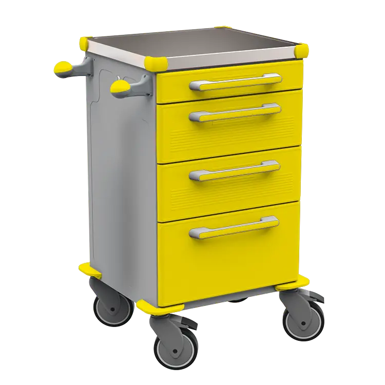 TINY 103 N vozík zdravotnický plast ABS - žlutá