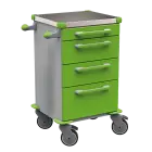 TINY 103 N vozík zdravotnický plast ABS - zelená