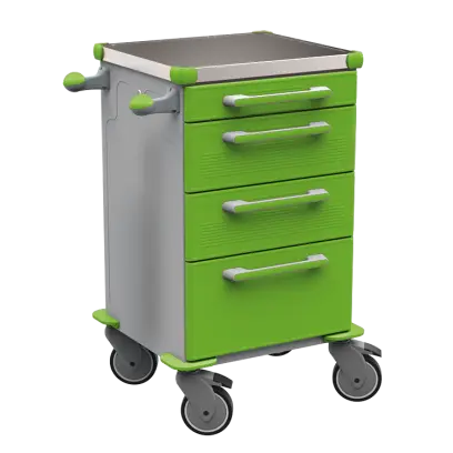 TINY 103 N vozík zdravotnický plast ABS - zelená