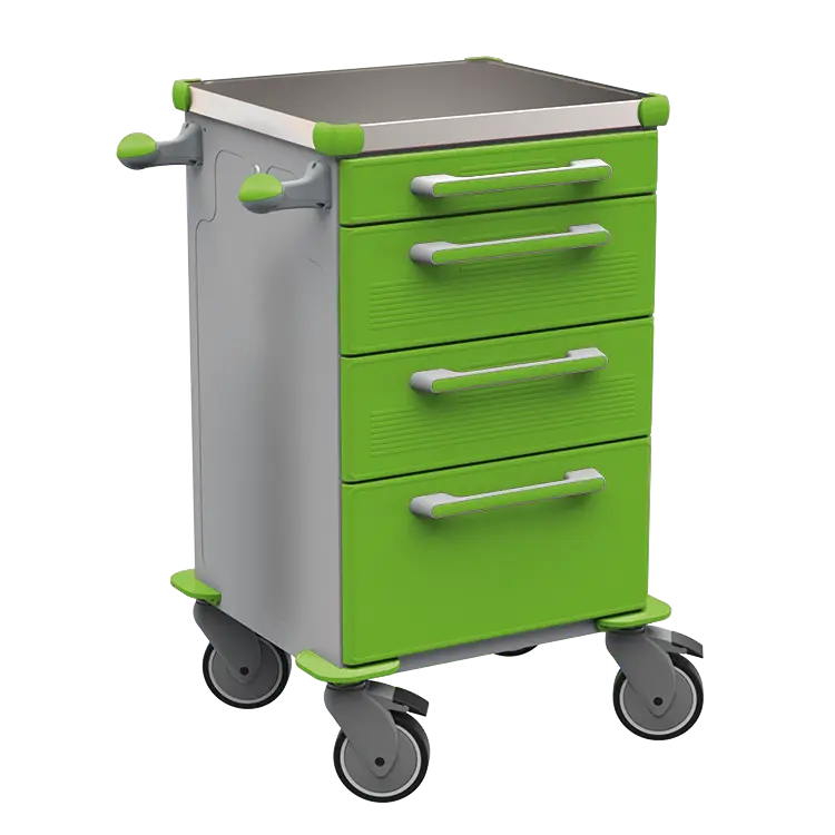 TINY 103 N vozík zdravotnický plast ABS - zelená