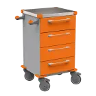 TINY 104 N vozík zdravotnický plast ABS - oranžová