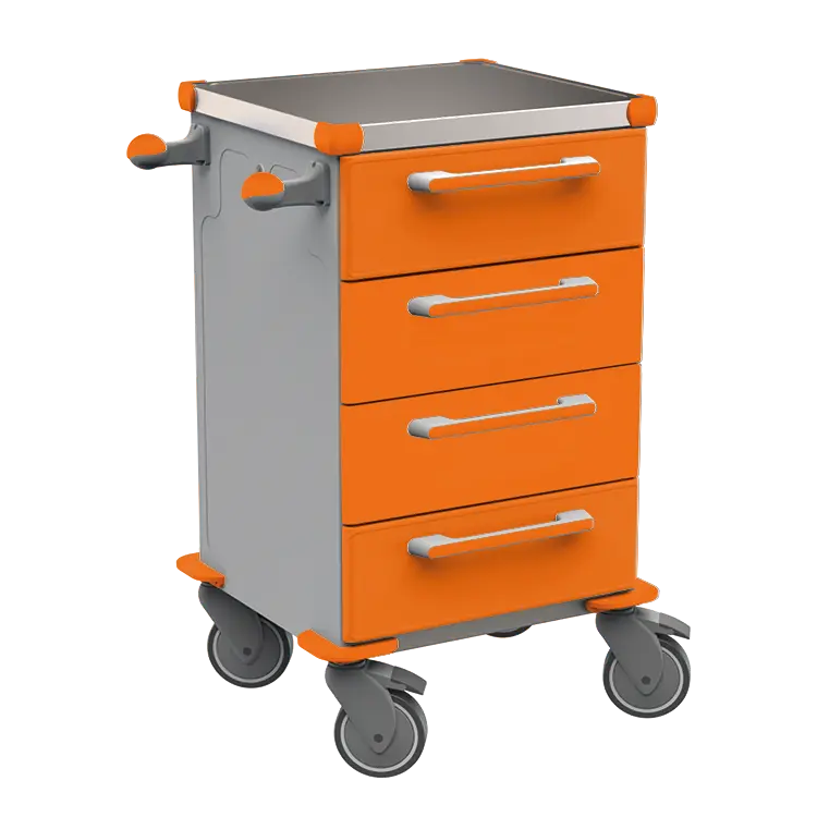 TINY 104 N vozík zdravotnický plast ABS - oranžová