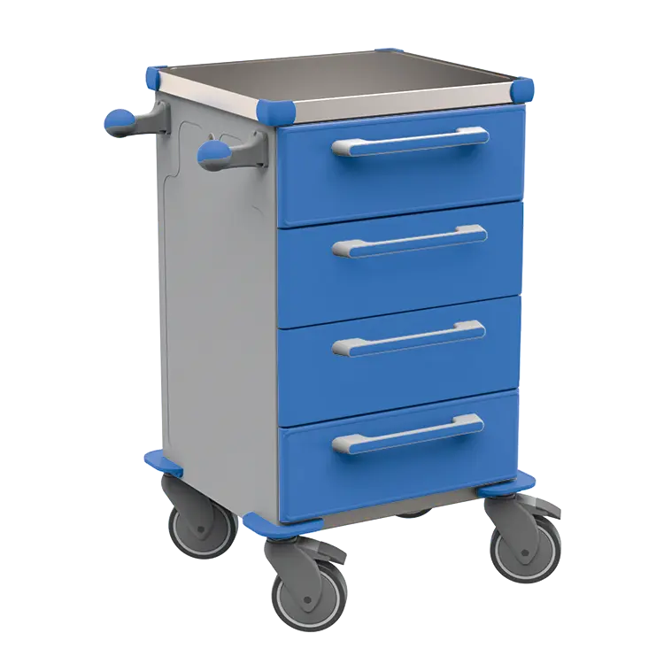 TINY 104 N vozík zdravotnický plast ABS - modrá