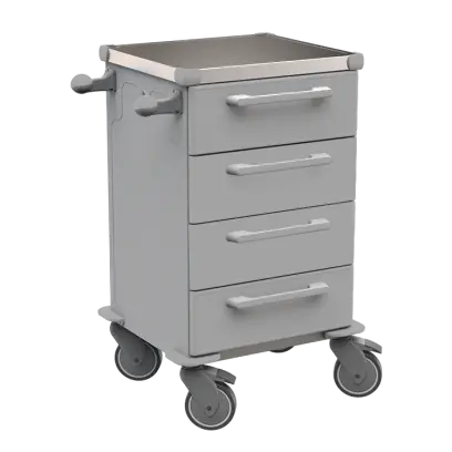 TINY 104 N vozík zdravotnický plast ABS - šedá