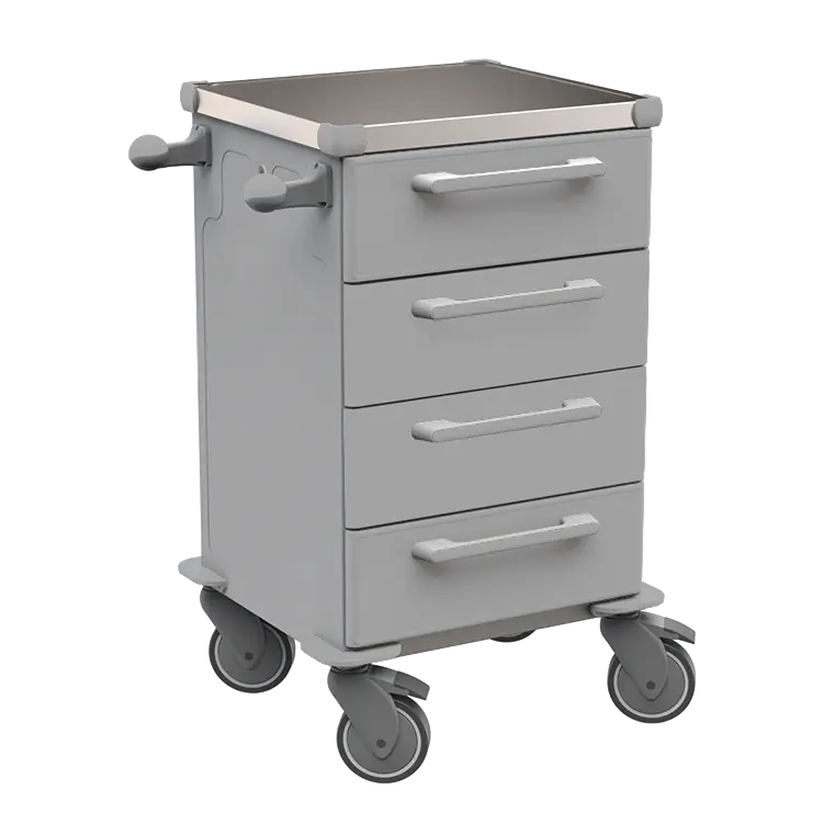 TINY 104 N vozík zdravotnický plast ABS - šedá