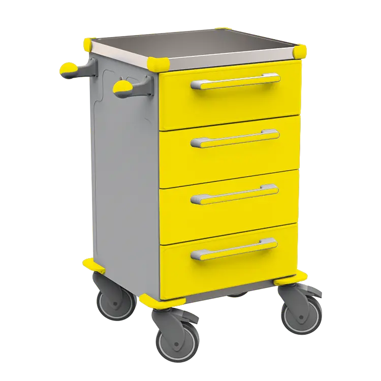 TINY 104 N vozík zdravotnický plast ABS - žlutá