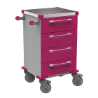 TINY 104 N vozík zdravotnický plast ABS - fialová