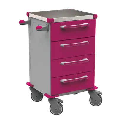 TINY 104 N vozík zdravotnický plast ABS - fialová