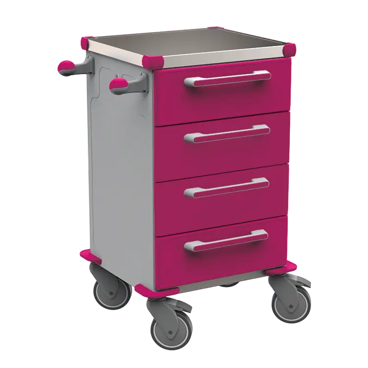 TINY 104 N vozík zdravotnický plast ABS - fialová