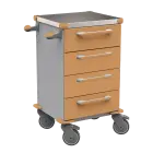 TINY 104 N vozík zdravotnický plast ABS - hnědobéžová