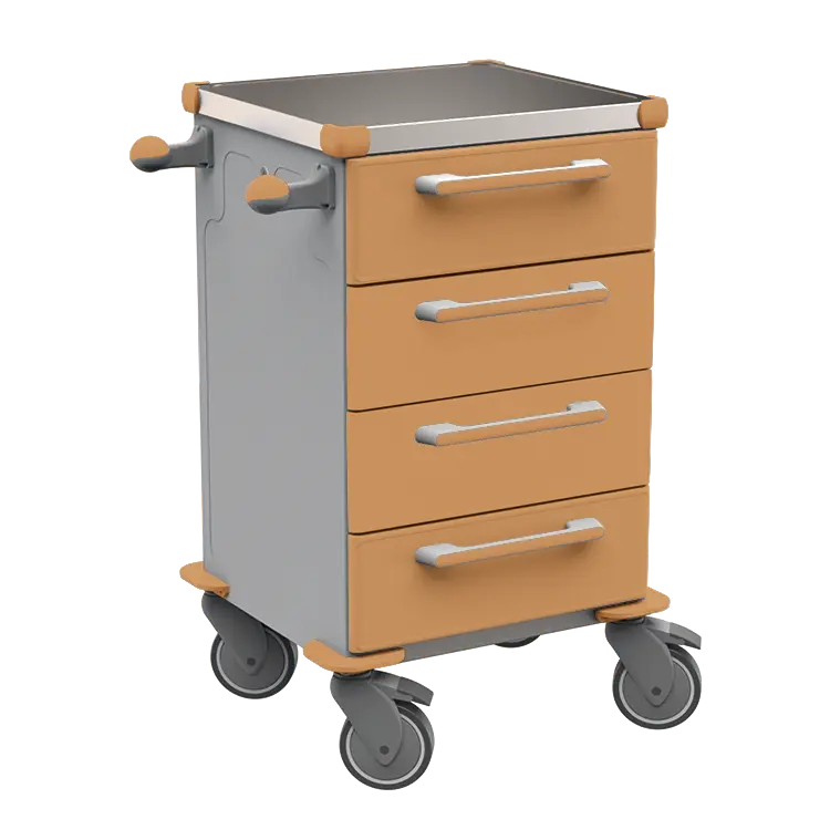 TINY 104 N vozík zdravotnický plast ABS - hnědobéžová