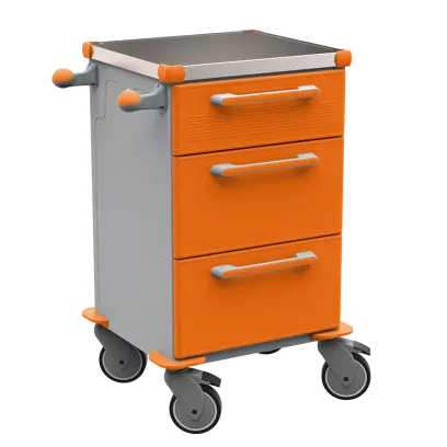 TINY 105 N vozík zdravotnický plast ABS - oranžová